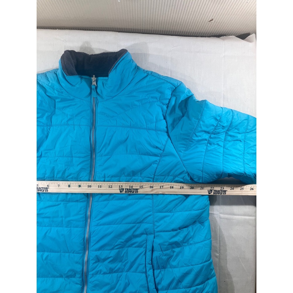 Below Zero Women's Quilted Puffer‎ Jacket Blue XL Faux Fur Lined Full Zip - Picture 4 of 7